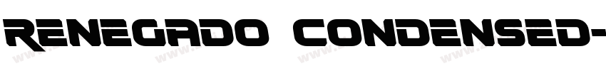 Renegado Condensed字体转换